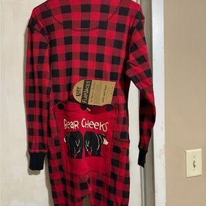 New unisex size adult small long John’s buffalo plaid